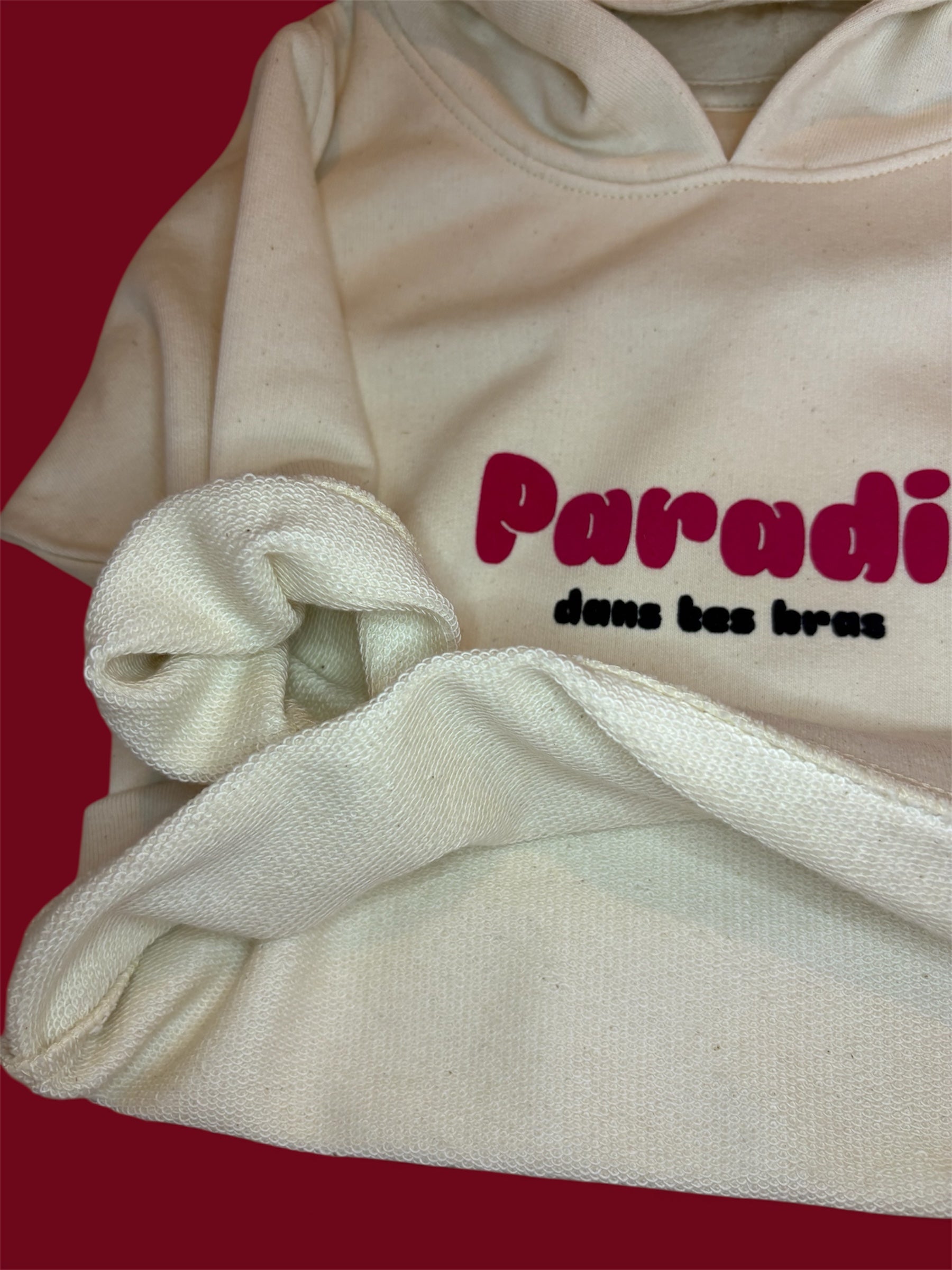 Hoodie « Paradis dans tes bras »